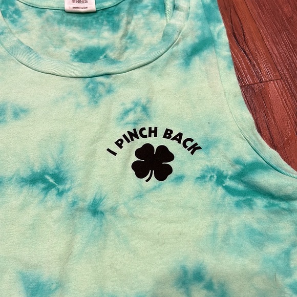 Victoria’s Secret PINK tank top tie dye green - Picture 3 of 5